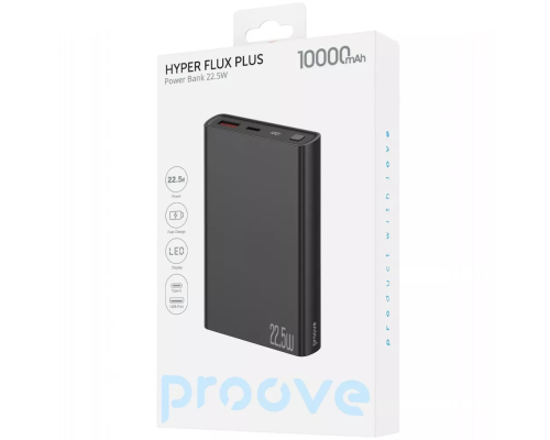 Power Bank Proove Hyper Flux Plus 22,5W (10000 mah) black PLS-00-00146393