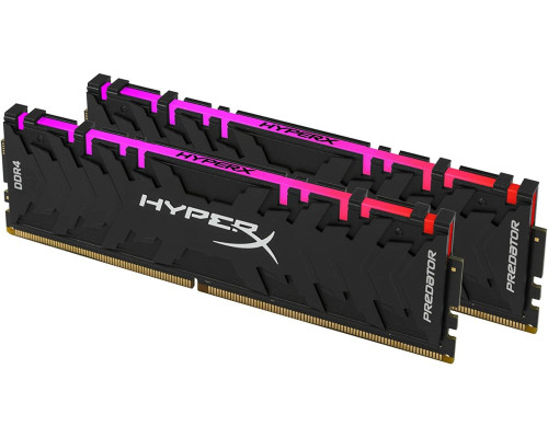 DDR4 Kingston RGB HyperX Predator 16GB (Kit of 2x8192) 3200MHz CL16 Black DIMM