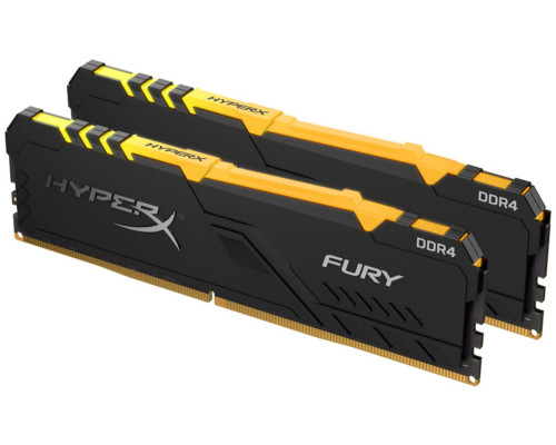 DDR4 Kingston RGB HyperX FURY 16GB (Kit of 2x8192) 3466MHz CL16 Black DIMM