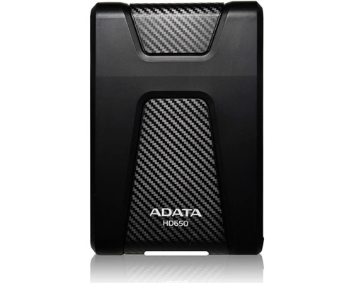 PHD External 2.5'' ADATA USB 3.1 DashDrive Durable HD650 1TB Black