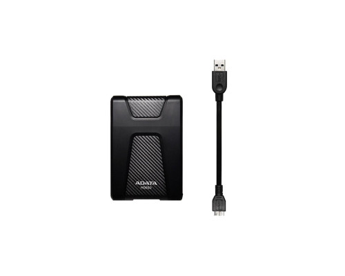 PHD External 2.5'' ADATA USB 3.1 DashDrive Durable HD650 1TB Black