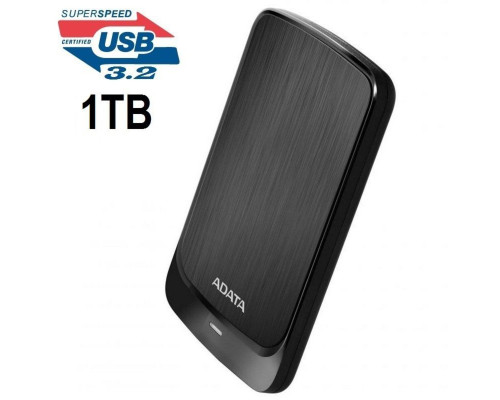 PHD External 2.5'' ADATA USB 3.2 Gen. 1 HV320 1TB Slim Black