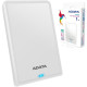 PHD External 2.5'' ADATA USB 3.2 Gen. 1 DashDrive Classic HV620S 1TB Slim White