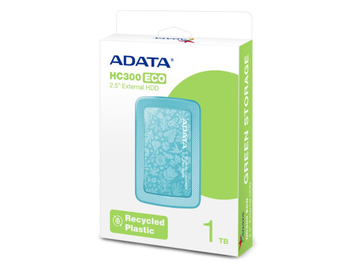 PHD External 2.5'' ADATA USB 3.2 Gen. 1 Eco HC300 1TB Green