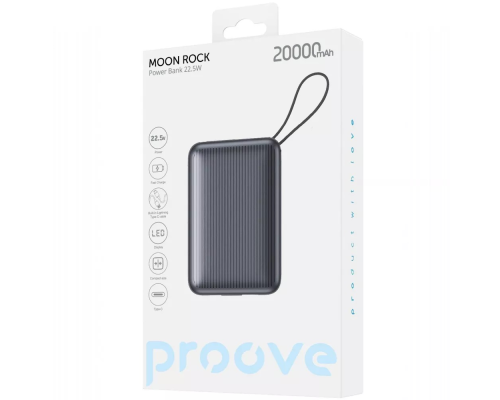 Power Bank Proove Hyper Moon Rock 22,5W (20000 mah) gray PLS-00-00146397