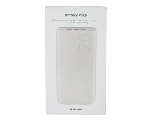 Power Bank Samsung EB-P4520 45W Fast Charger (20000 mAh) silver PLS-00-00150567