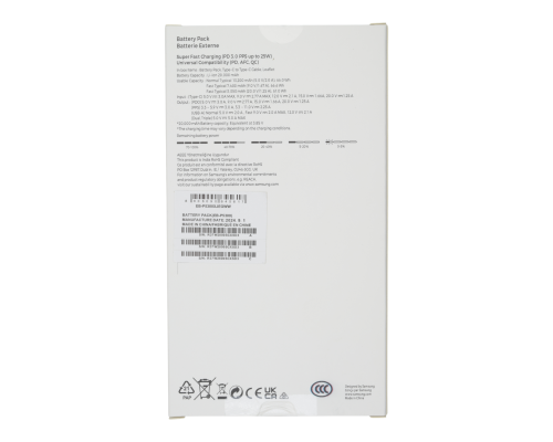 Power Bank Samsung EB-P5300 PD25W Super Fast Charger (20000 mAh) black PLS-00-00150565