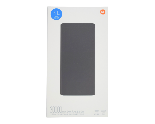 Power Bank Xiaomi Mi 50W QC3.0 (20000 mAh) black PLS-00-00100819