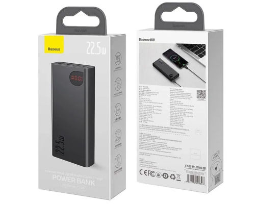 Power Bank Baseus Adaman Metal Digital Display 22.5W (20000 mAh) (PPAD000101) black PLS-00-00036097