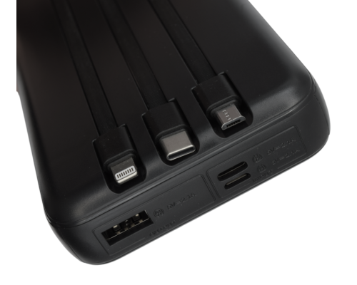 Power Bank Itel Star 200C 10.5W з кабелем 3в1 (20000 mAh) black PLS-00-00155345
