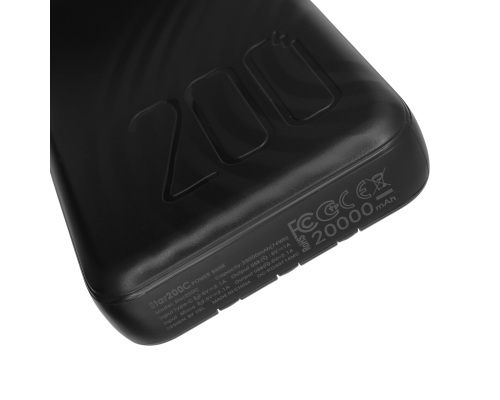 Power Bank Itel Star 200C 10.5W з кабелем 3в1 (20000 mAh) black PLS-00-00155345