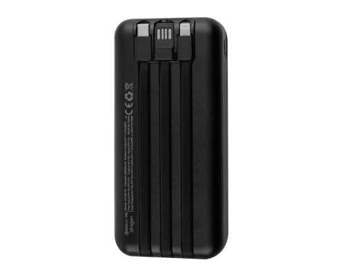 Power Bank iDragon Power WP-29 22.5W з кабелем 3в1 (20000 mah) black PLS-00-00156505