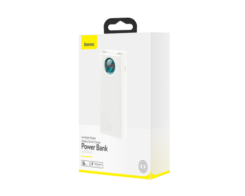 Power Bank Baseus Amblight Digital Display QC PD 65W (30000 mAh) white PLS-00-00068877