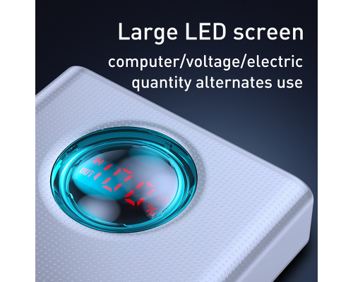 Power Bank Baseus Amblight Digital Display QC PD 65W (30000 mAh) white PLS-00-00068877