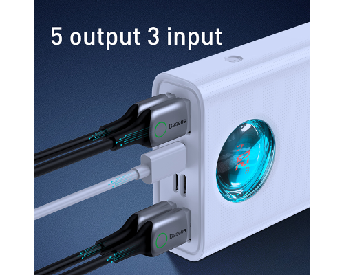 Power Bank Baseus Amblight Digital Display QC PD 65W (30000 mAh) white PLS-00-00068877