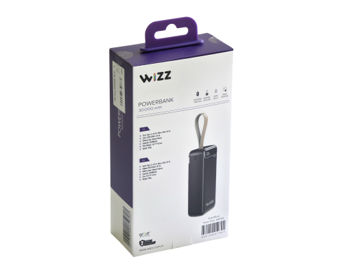 Power Bank Wizz WP030S (30000 mAh) black PLS-00-00158308