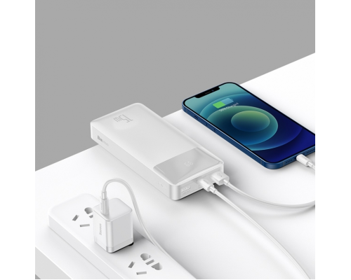 Power Bank Baseus Bipow Digital Display 15W (30000 mAh) white PLS-00-00100787