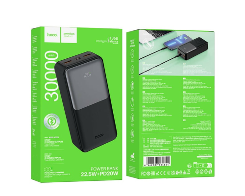 Power Bank Hoco J136B Sirui 22,5W PD20W (30000 mAh) black PLS-00-00134509