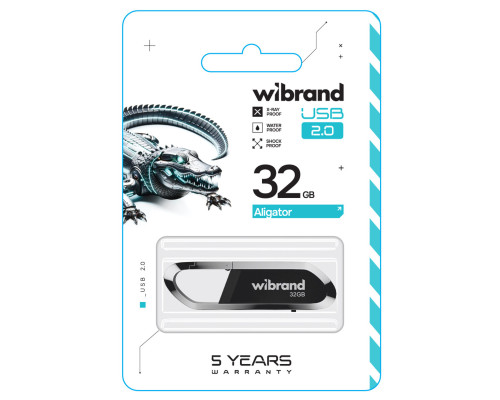 Flash Wibrand USB 2.0 Aligator 32Gb Black