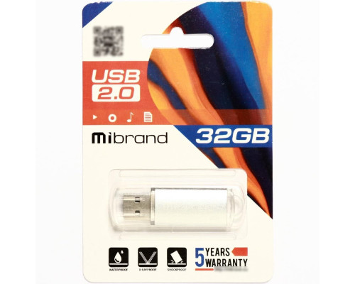 Flash Mibrand USB 2.0 Cougar 32Gb Silver