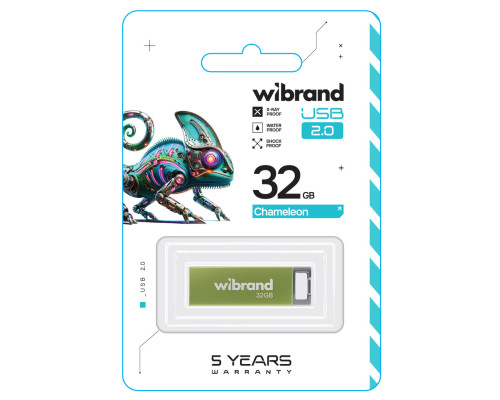 Flash Wibrand USB 2.0 Chameleon 32Gb Light green