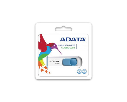 Flash A-DATA USB 2.0 C008 32Gb White/Blue