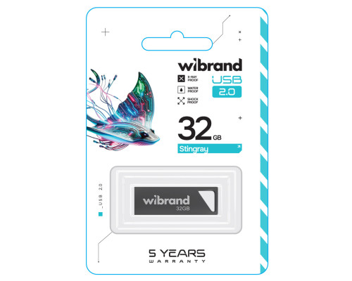 Flash Wibrand USB 2.0 Stingray 32Gb Grey