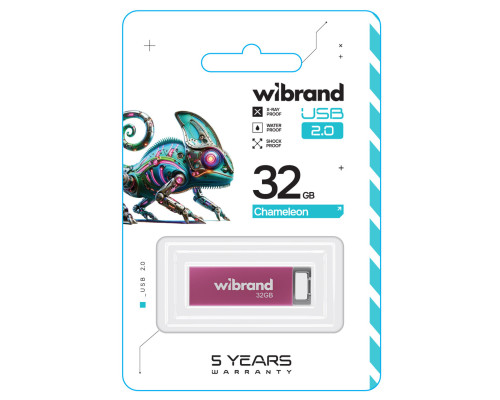 Flash Wibrand USB 2.0 Chameleon 32Gb Pink