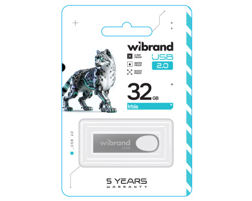 Flash Wibrand USB 2.0 Irbis 32Gb Silver