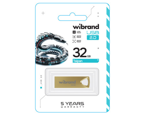 Flash Wibrand USB 2.0 Taipan 32Gb Gold