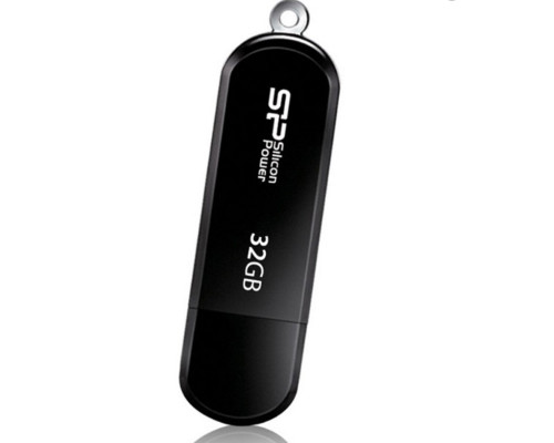 Flash SiliconPower USB 2.0 LuxMini 322 32Gb Black