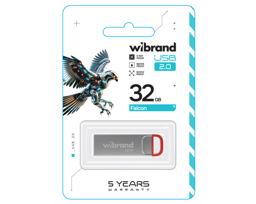 Flash Wibrand USB 2.0 Falcon 32Gb Red