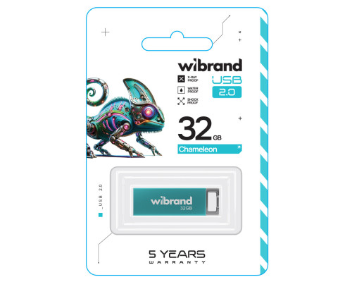 Flash Wibrand USB 2.0 Chameleon 32Gb Light blue