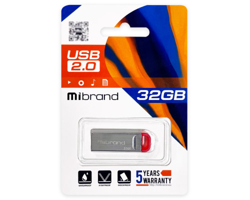 Flash Mibrand USB 2.0 Falcon 32Gb Red