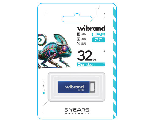 Flash Wibrand USB 2.0 Chameleon 32Gb Blue