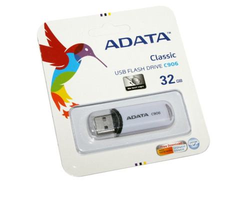 Flash A-DATA USB 2.0 C906 32Gb White