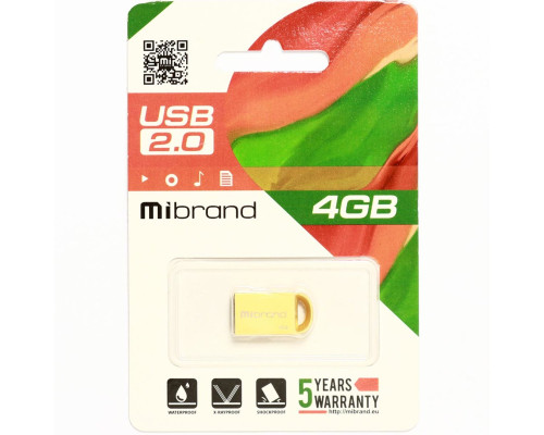 Flash Mibrand USB 2.0 Lynx 4Gb Gold