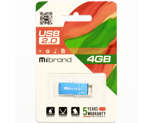 Flash Mibrand USB 2.0 Chameleon 4Gb Blue