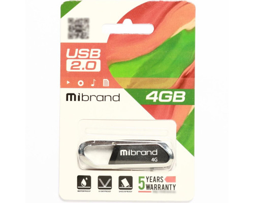 Flash Mibrand USB 2.0 Aligator 4Gb Grey