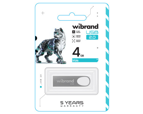 Flash Wibrand USB 2.0 Irbis 4Gb Silver