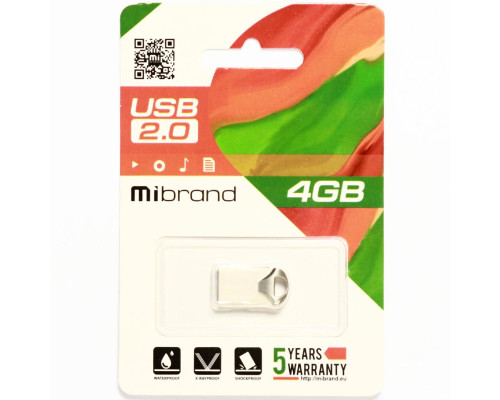 Flash Mibrand USB 2.0 Hawk 4Gb Silver