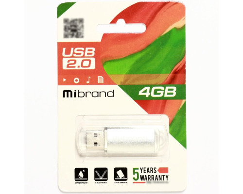 Flash Mibrand USB 2.0 Cougar 4Gb Silver