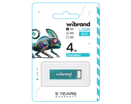 Flash Wibrand USB 2.0 Chameleon 4Gb Light blue