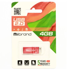 Flash Mibrand USB 2.0 Chameleon 4Gb Red