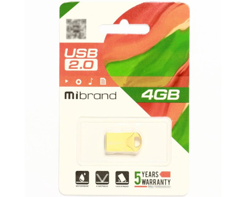 Flash Mibrand USB 2.0 Hawk 4Gb Gold