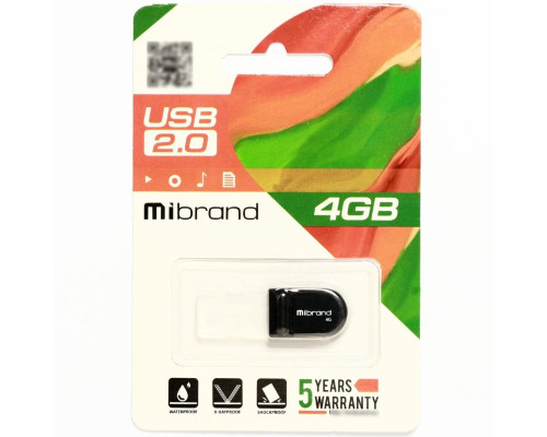 Flash Mibrand USB 2.0 Scorpio 4Gb Black