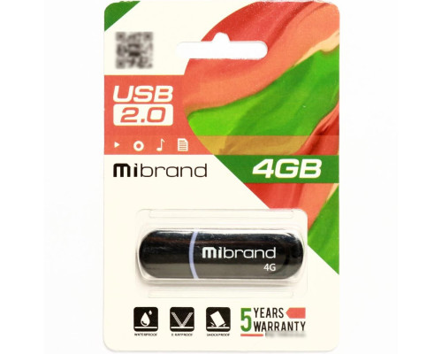 Flash Mibrand USB 2.0 Panther 4Gb Black