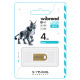 Flash Wibrand USB 2.0 Lynx 4Gb Gold