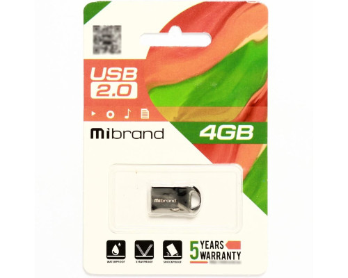 Flash Mibrand USB 2.0 Hawk 4Gb Black