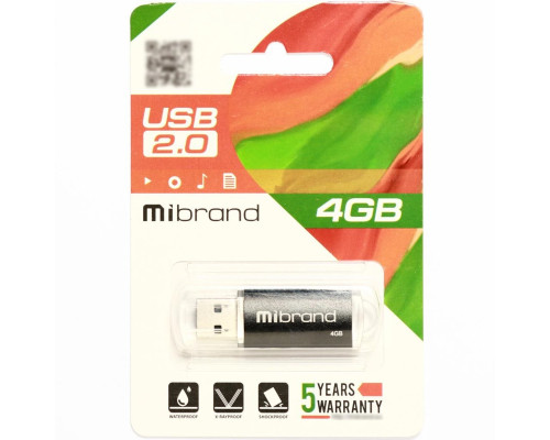 Flash Mibrand USB 2.0 Cougar 4Gb Black